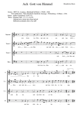 Ach Gott, von Himmel