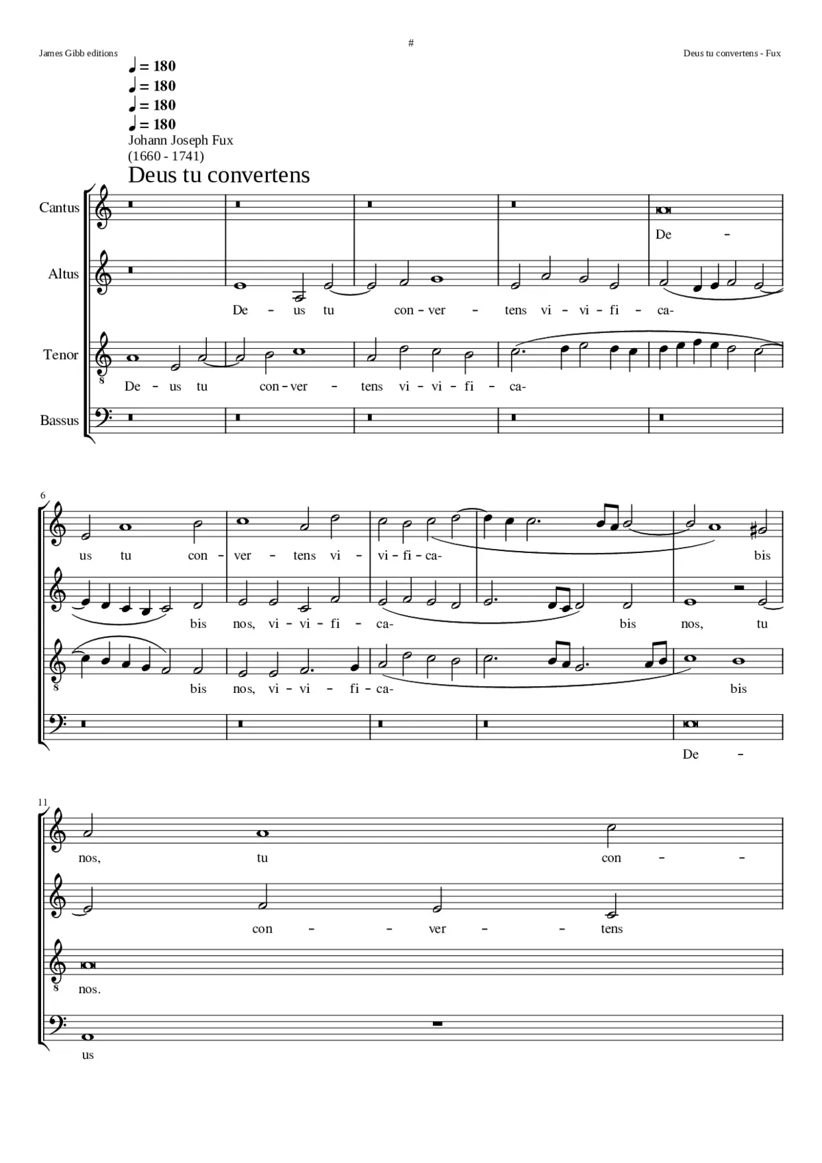 Deus tu convertens - Page 1