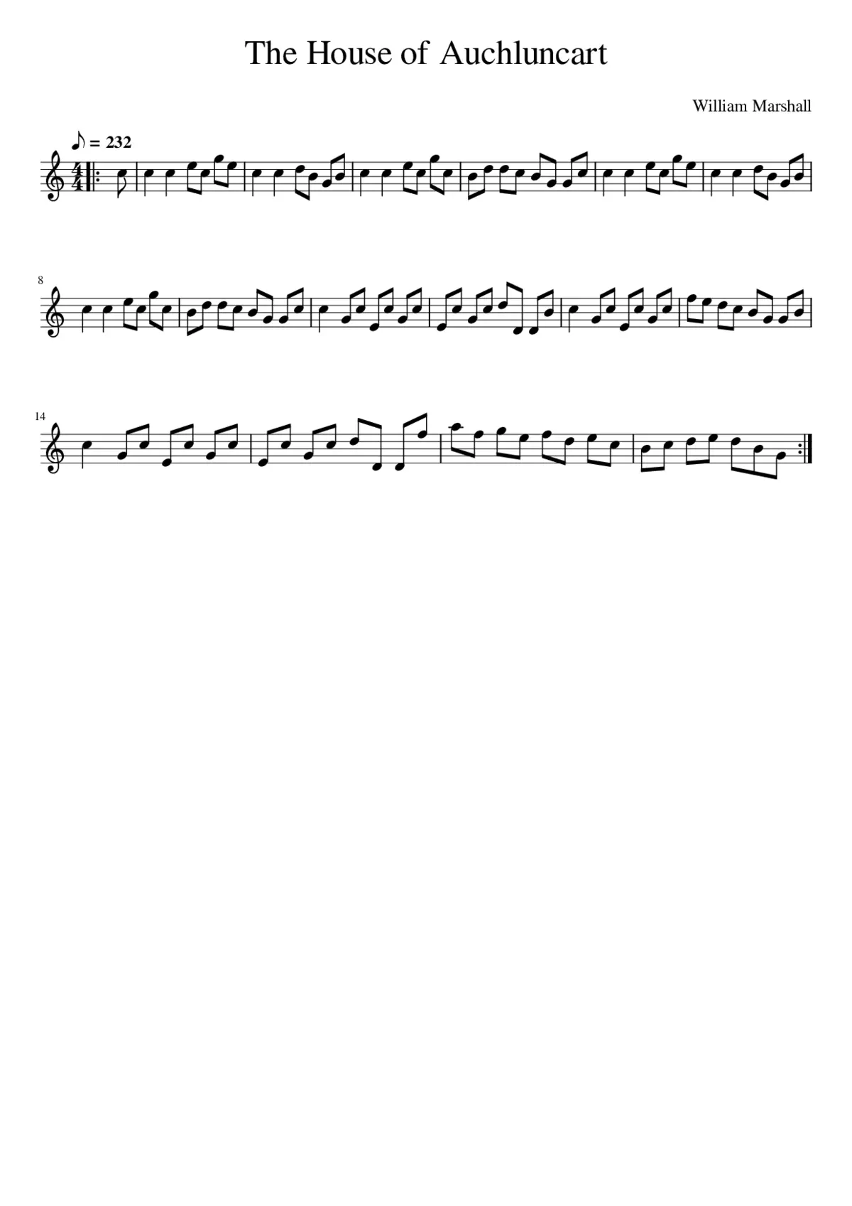 The House of Auchluncart - Page 1