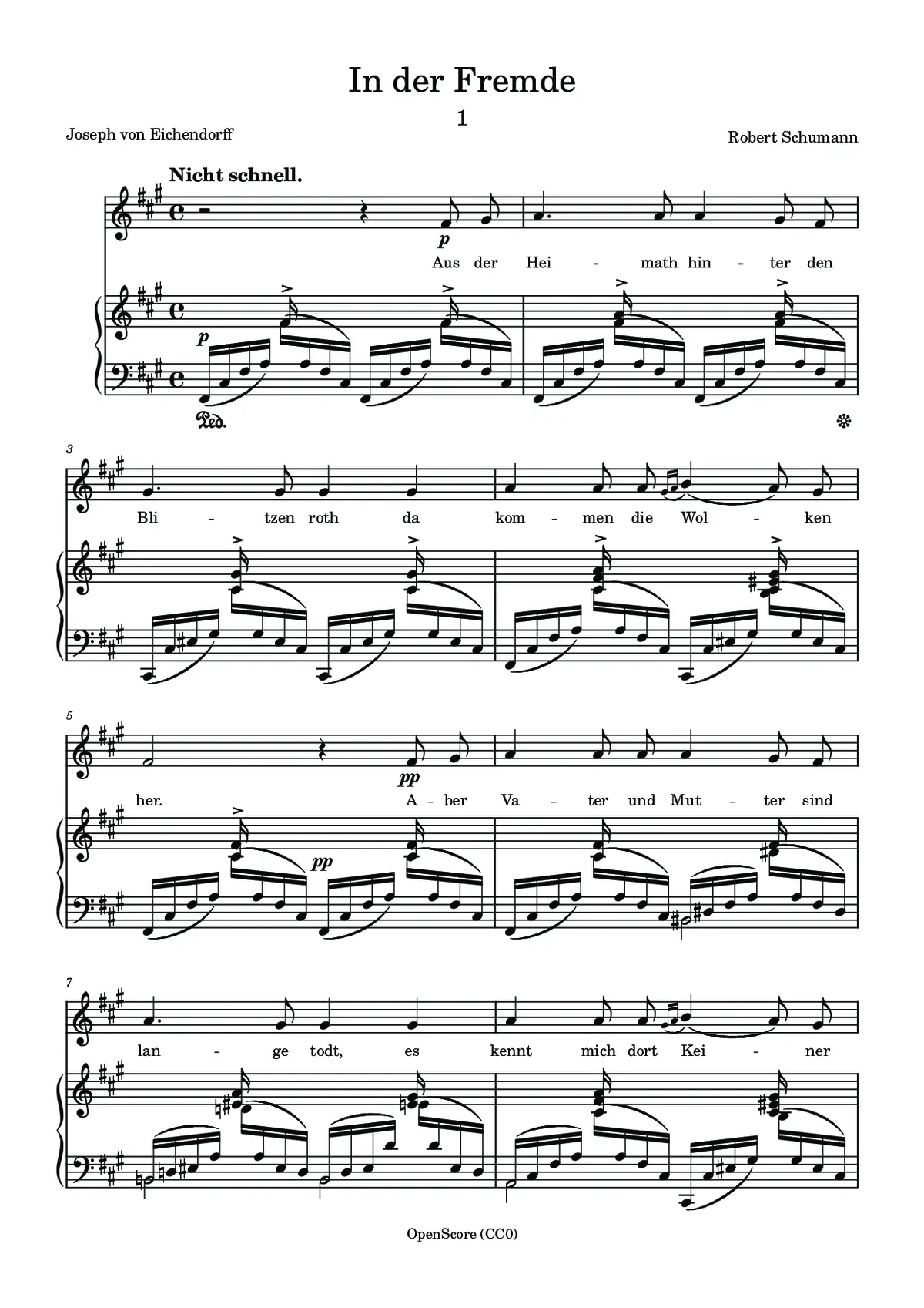 In der Fremde [I] - Page 1