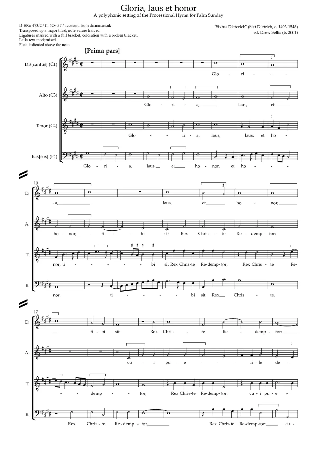 Gloria, laus, et honor - Page 1