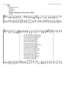 Tender Shepherd Thou hast stilled