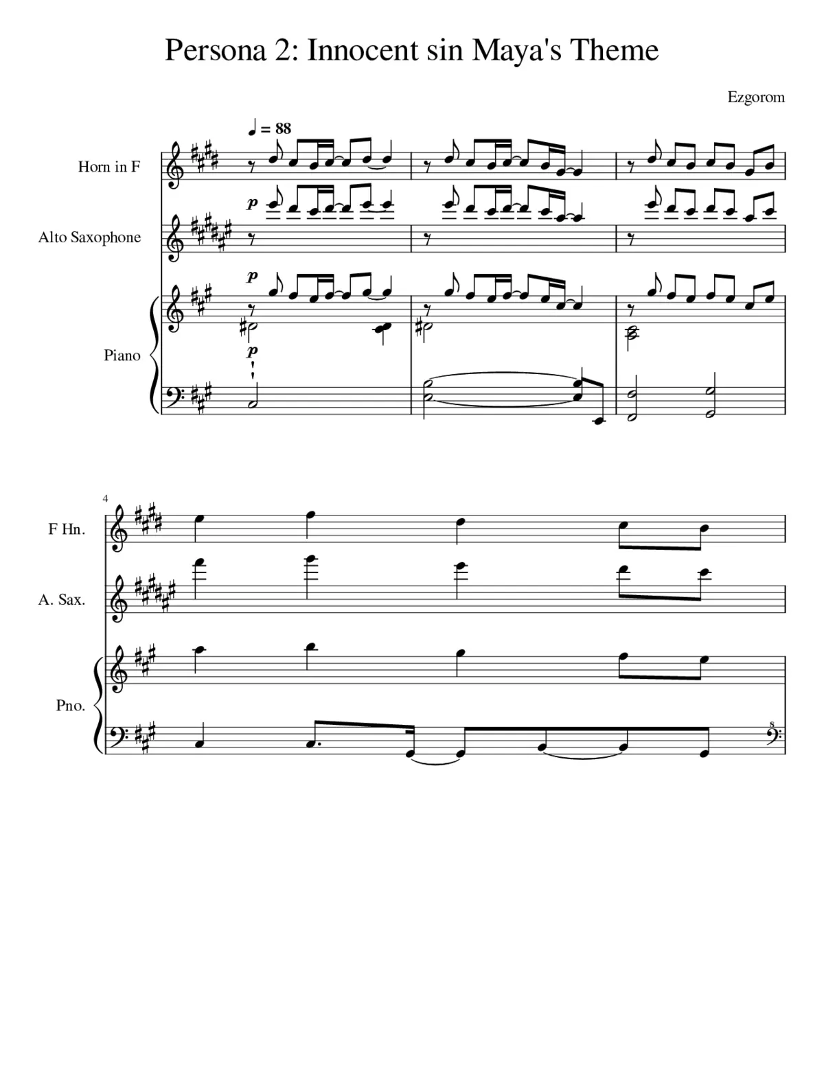 persona 2 innocent sin psp - mayas theme - Page 1