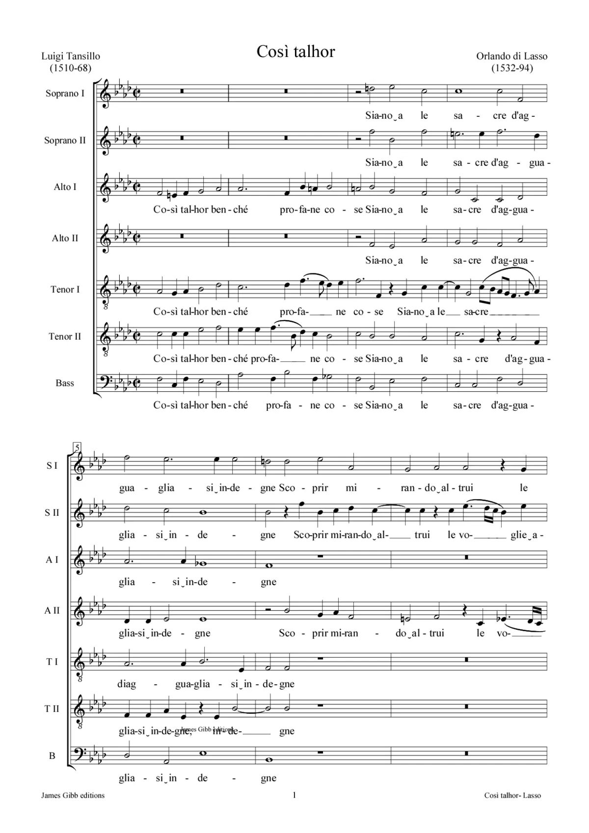 Così talhor - Page 1