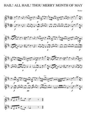 HAIL! ALL HAIL! THOU MERRY MONTH OF MAY