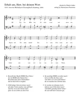 Erhalt uns, Herr, bei deinem Wort