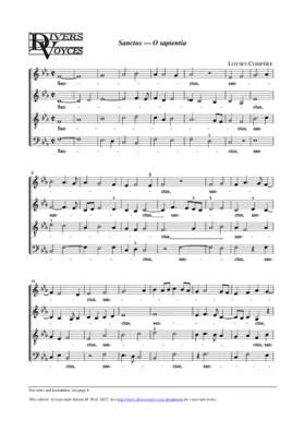 Sanctus - O sapientia