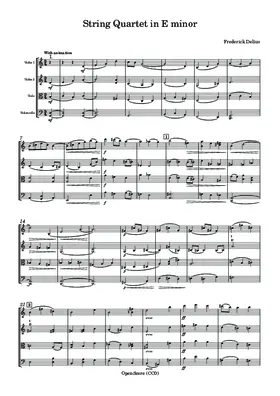 String Quartet in E minor