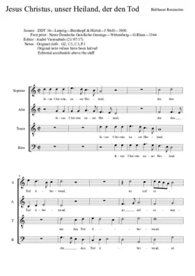 Jesus Christus, unser Heiland, der den Tod