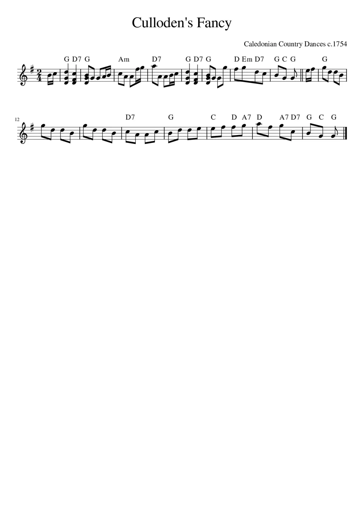 Culloden's Fancy - Page 1