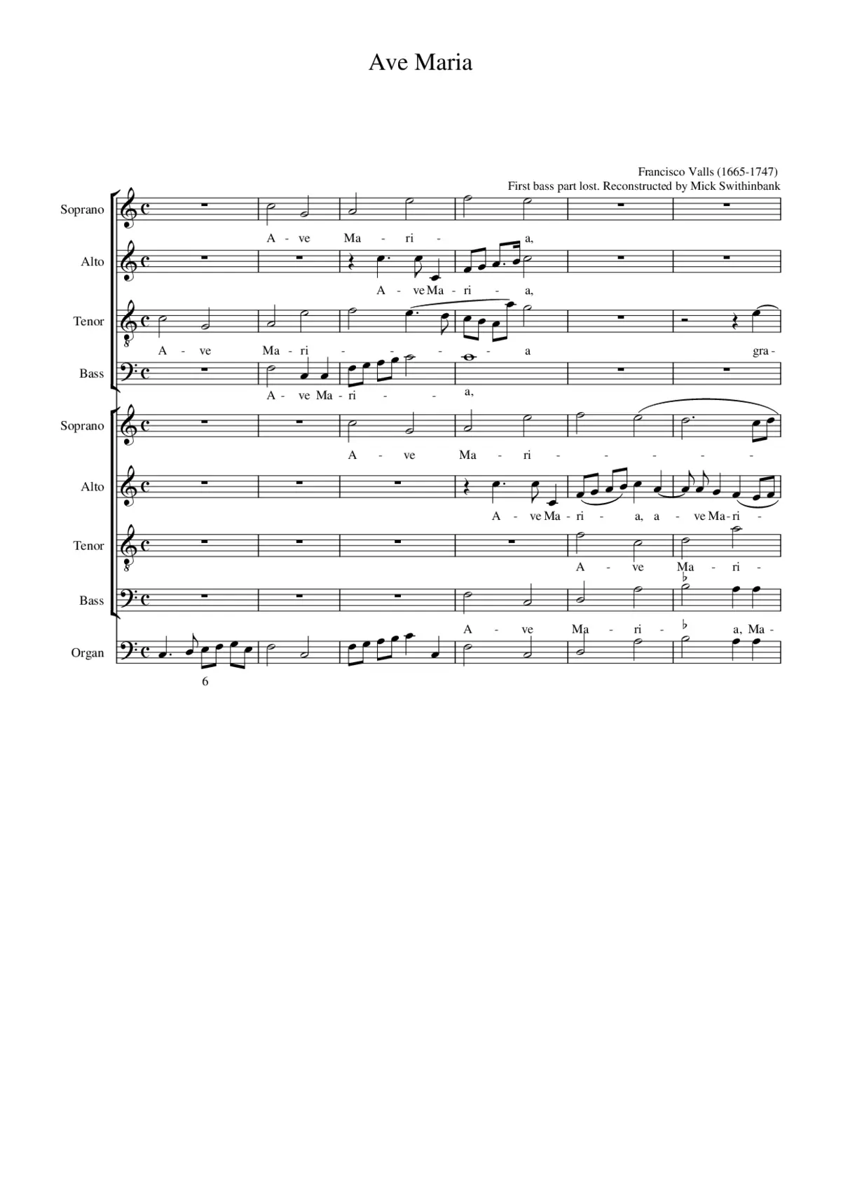 Ave Maria - Page 1