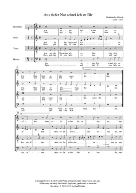 Aus tiefer Not schrei ich zu dir