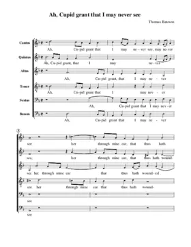 Ah, Cupid grant that I may never see