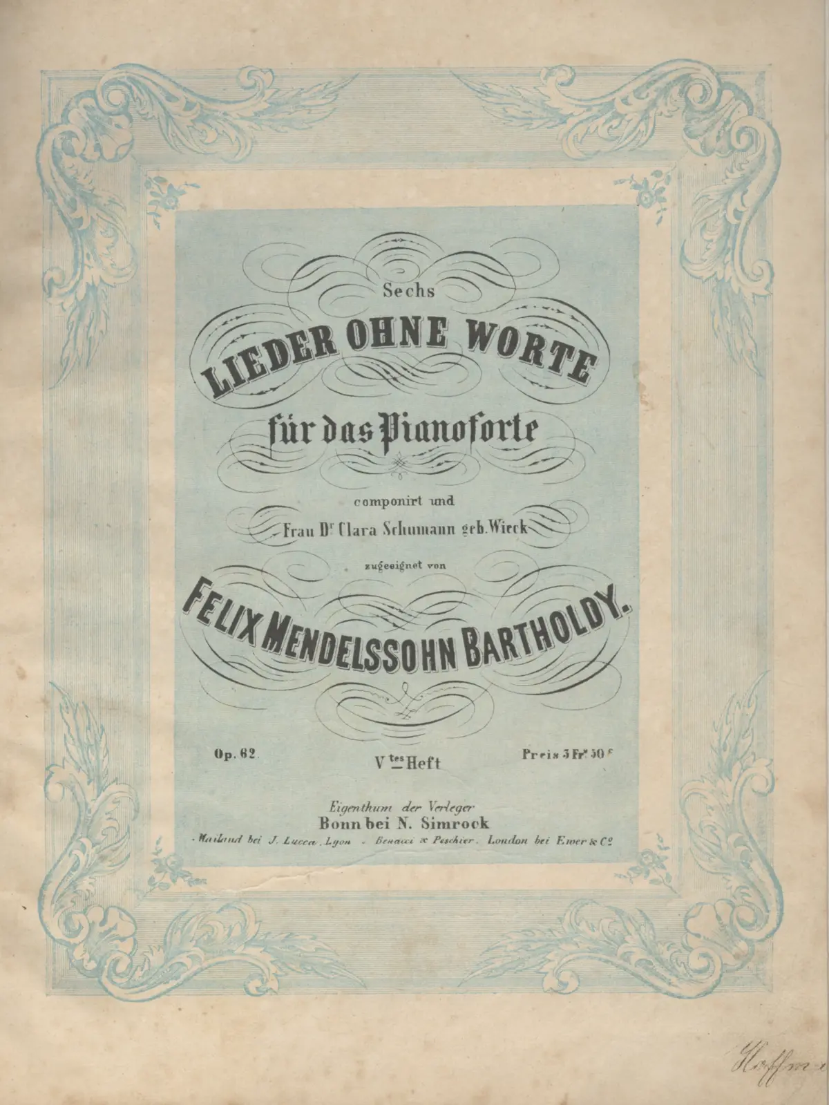 Lieder ohne Worte - Page 1