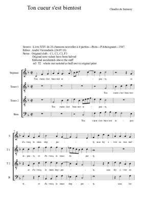 Ton cueur s'est bientost