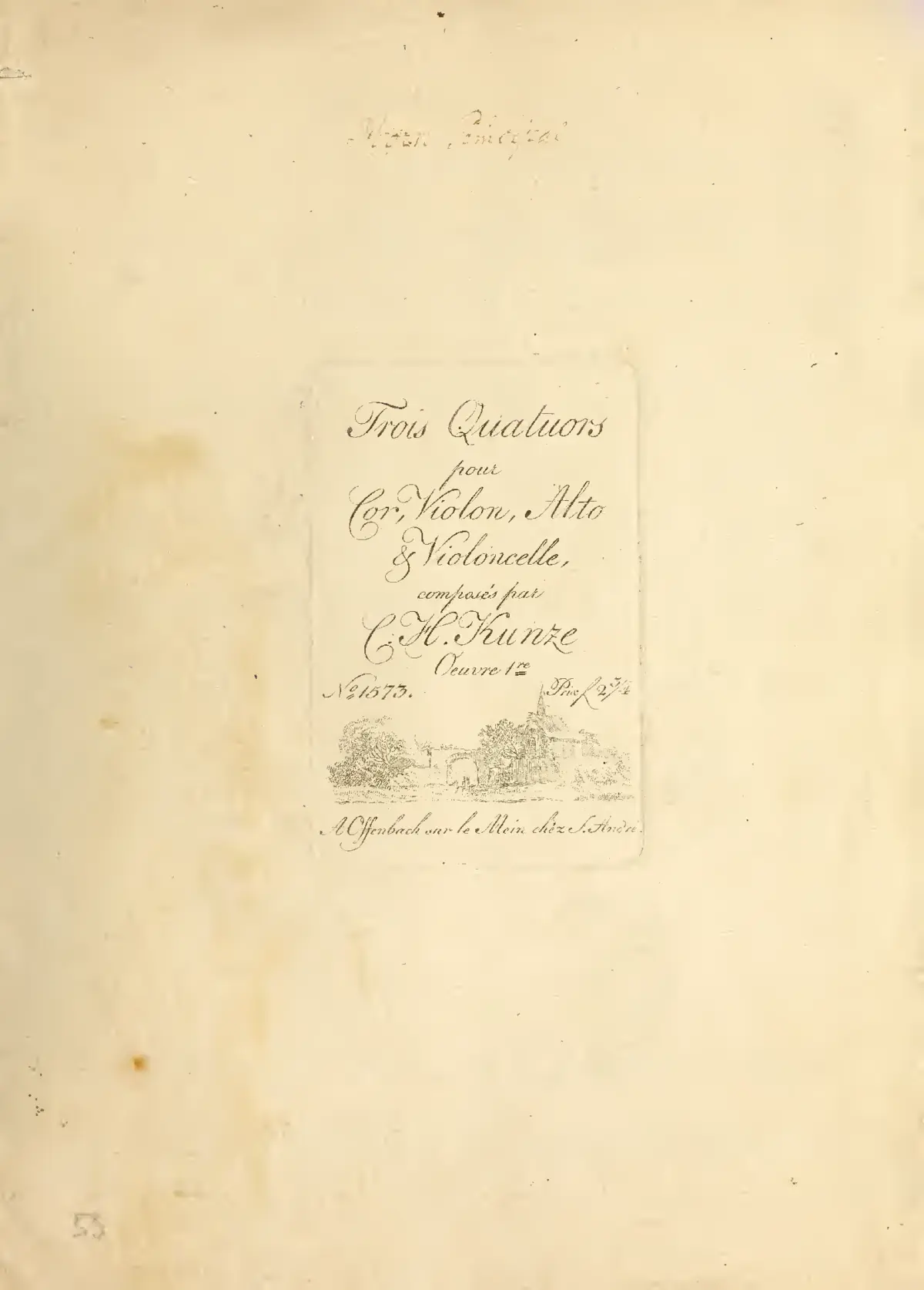 3 Horn Quartets, Op.1 - Page 1