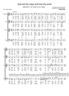 Just are thy ways and true thy word