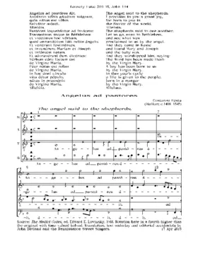Angelus ad pastores ait