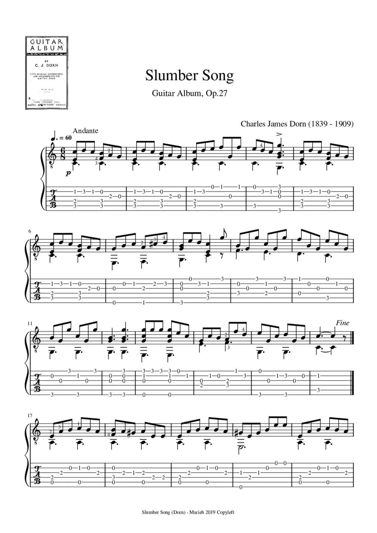 Slumber Song - Page 1