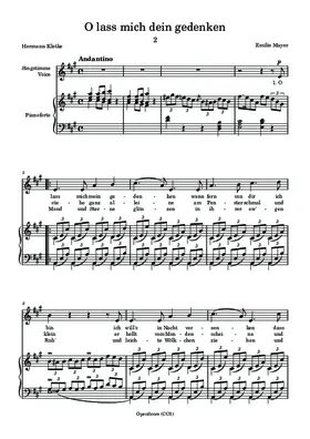 O lass mich dein gedenken