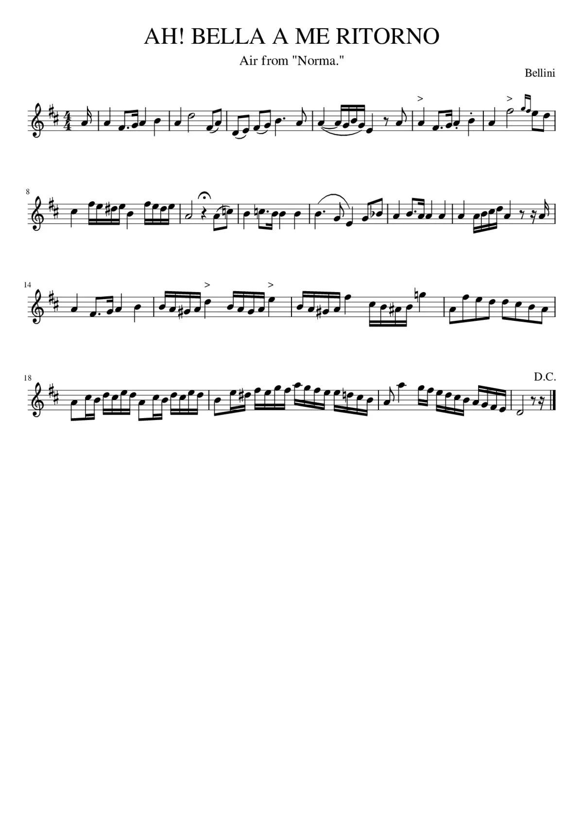 AH! BELLA A ME RITORNO - Page 1