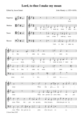 Lord, to thee I make my moan