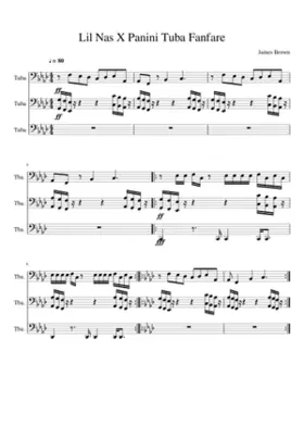 Lil Nas X Panini Tuba Fanfare