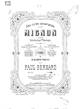 2 Suites concertantes sur 'Mignon'