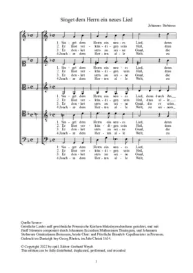 Singet dem Herrn ein neues Lied