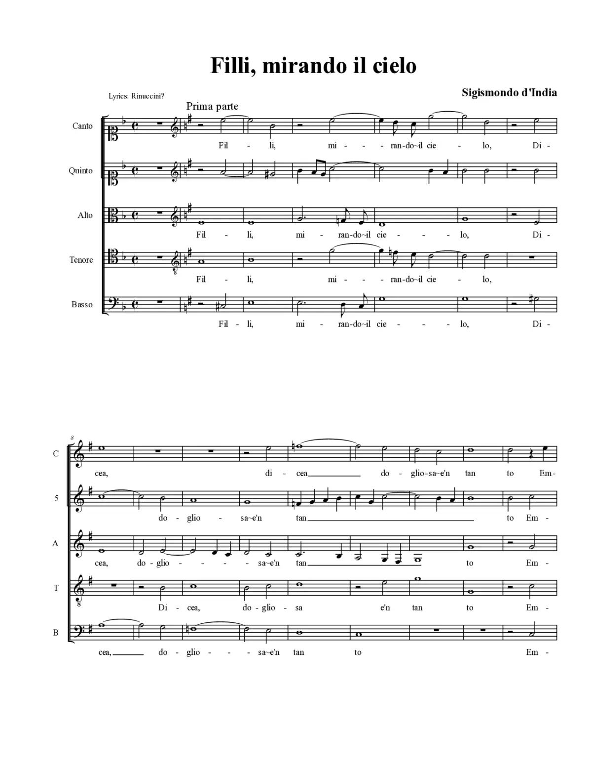 Filli, mirando il cielo - Page 1