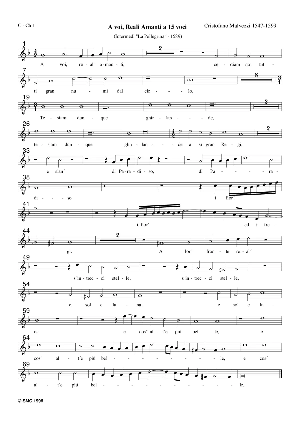 A voi, reali amanti - Page 1