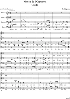Credo (from 'Messe de l'Orphéon')