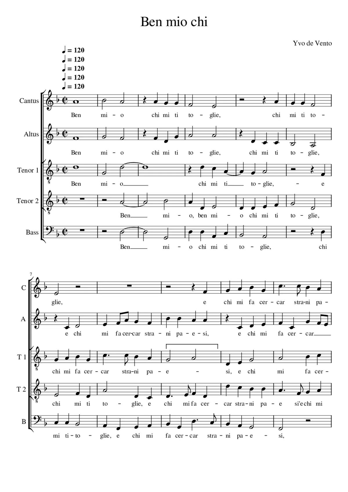 Ben mio chi - Page 1