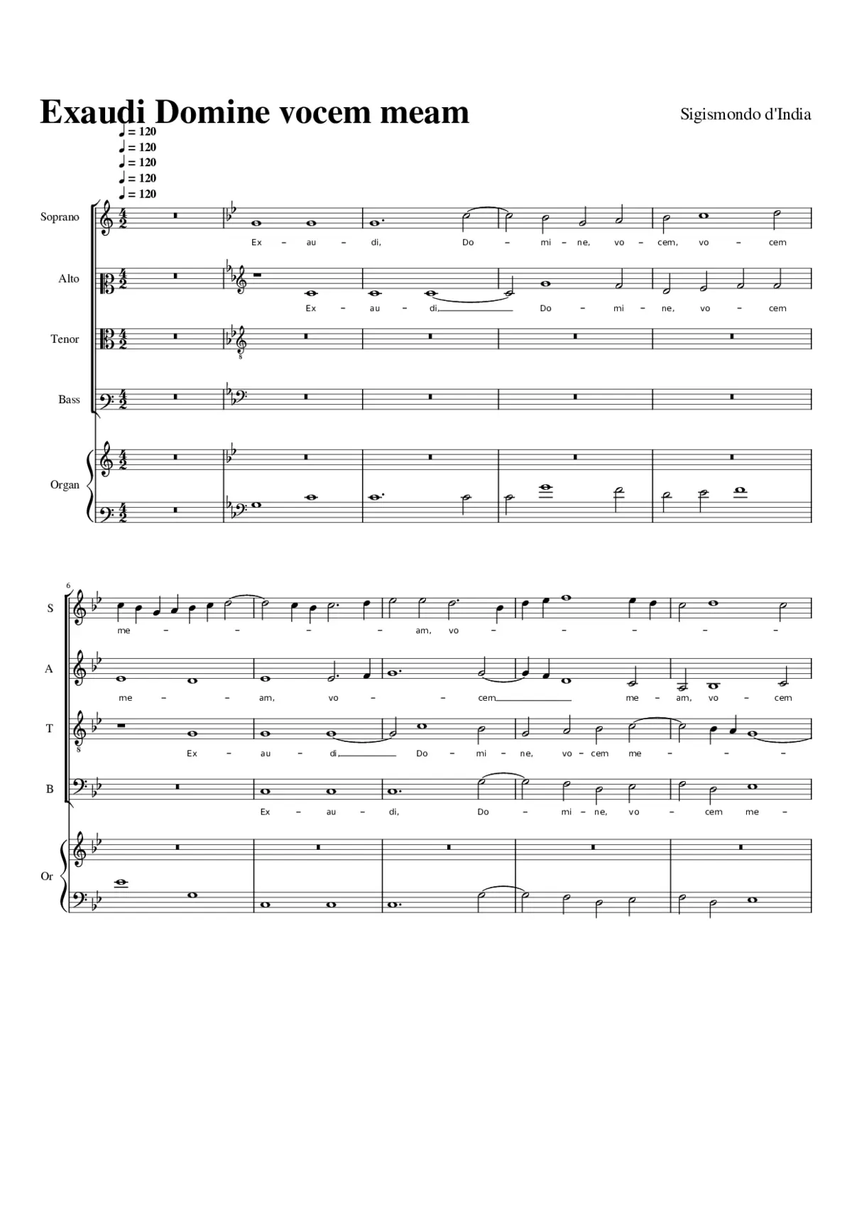 Exaudi Domine vocem meam - Page 1