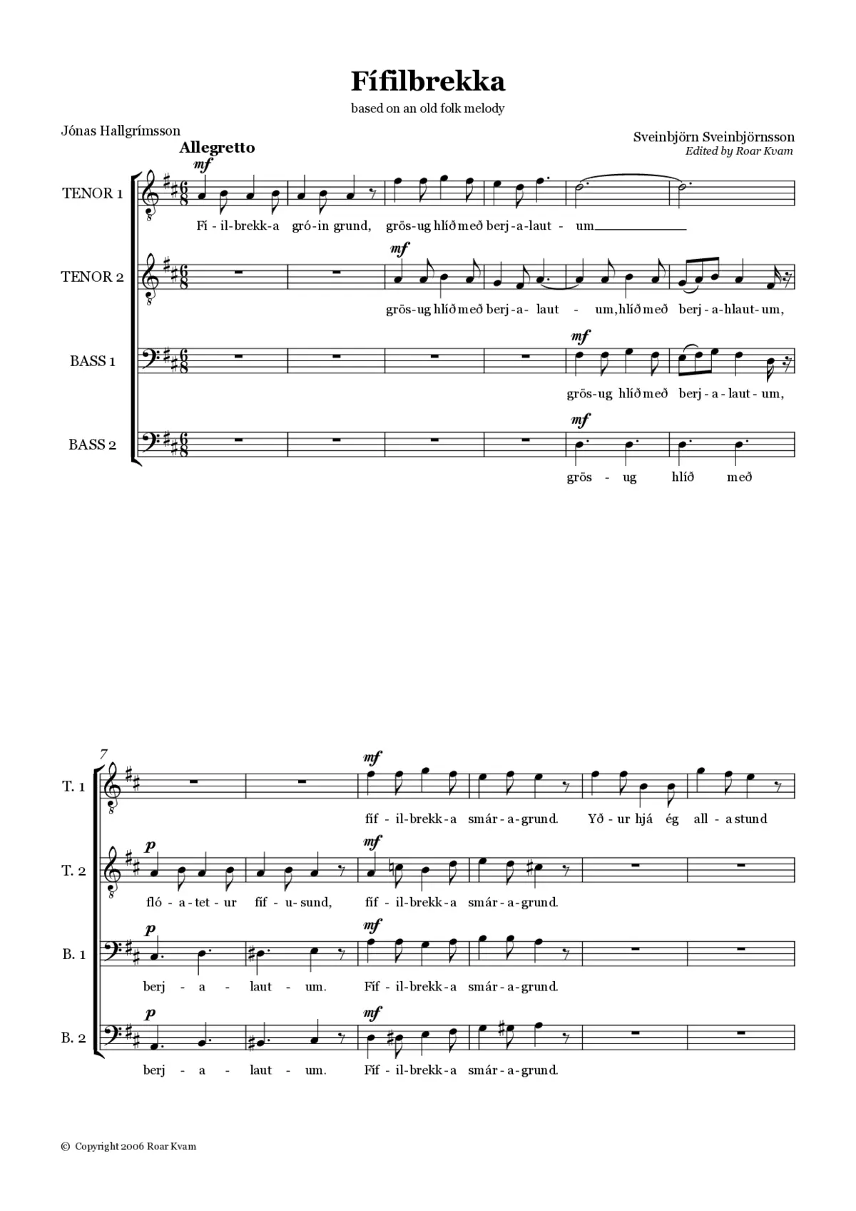 Fífilbrekka - Page 1