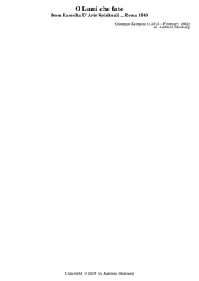 O lumi che fate