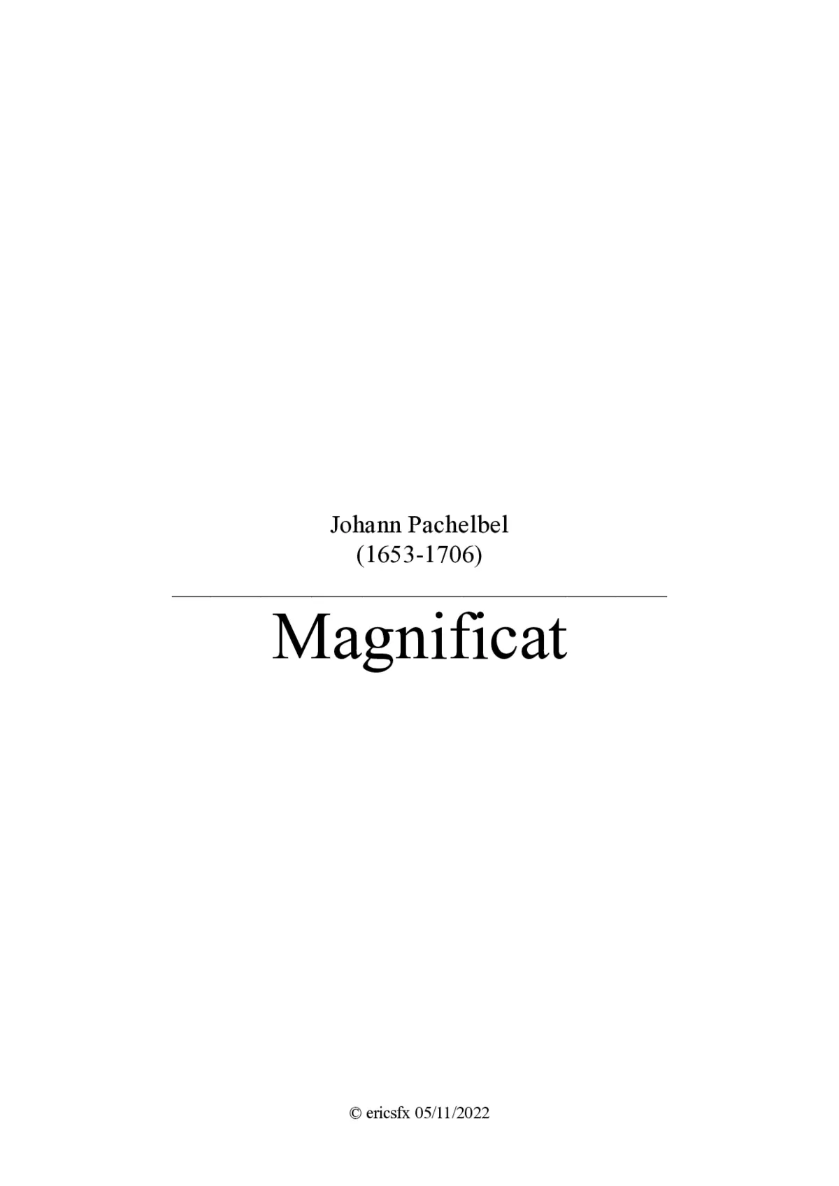 Magnificat in D - Page 1