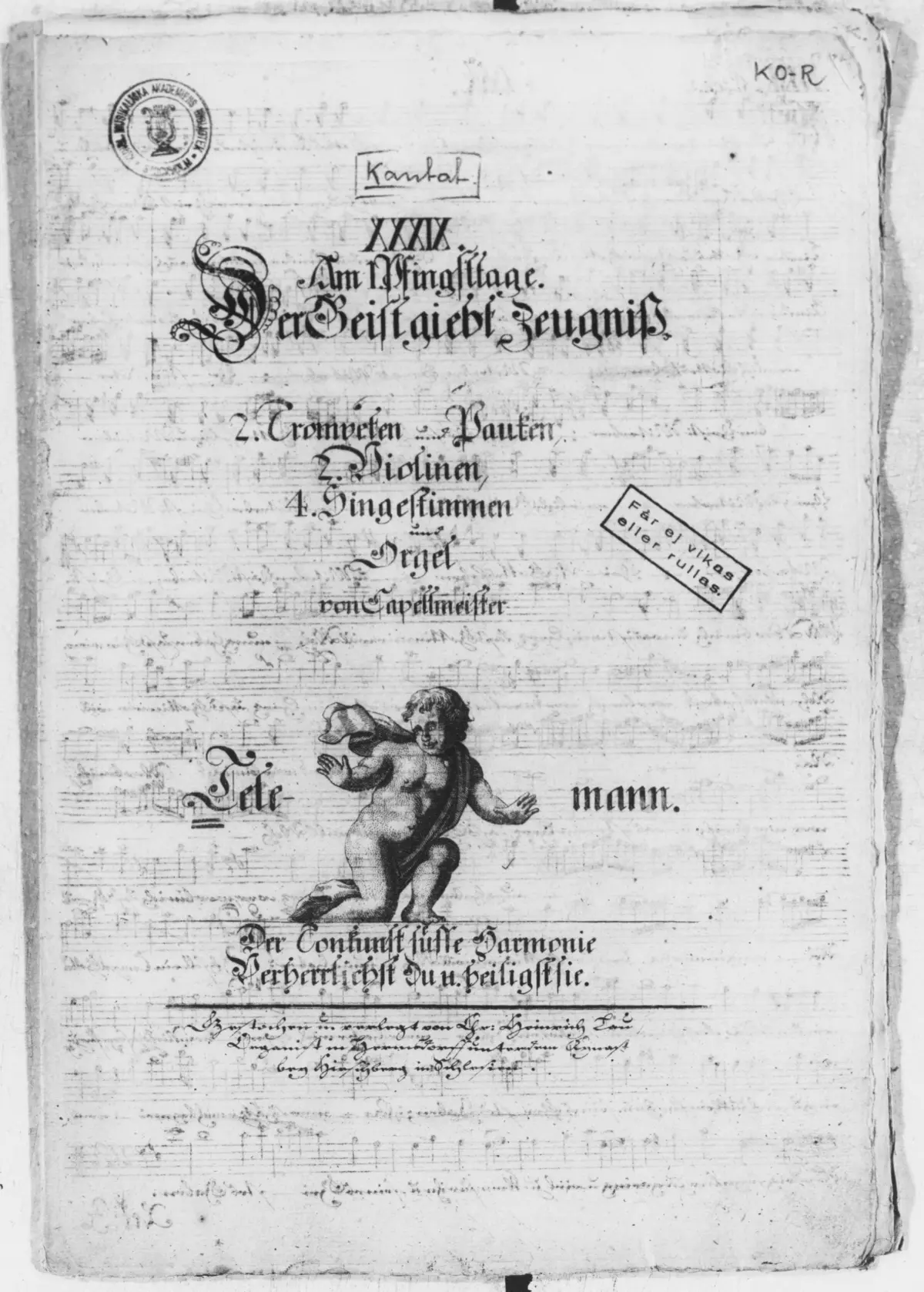 Der Geist giebt Zeugnis - Page 1
