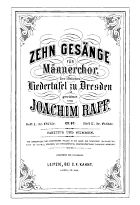 10 Gesänge für Männerchor