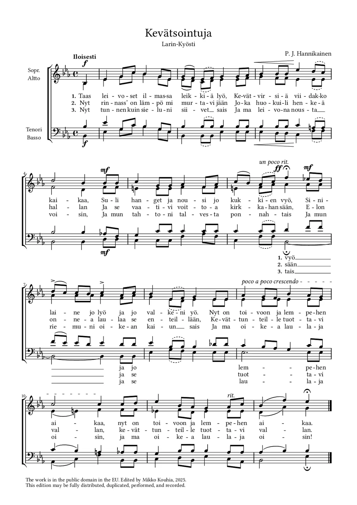 Kevätsointuja - Page 1