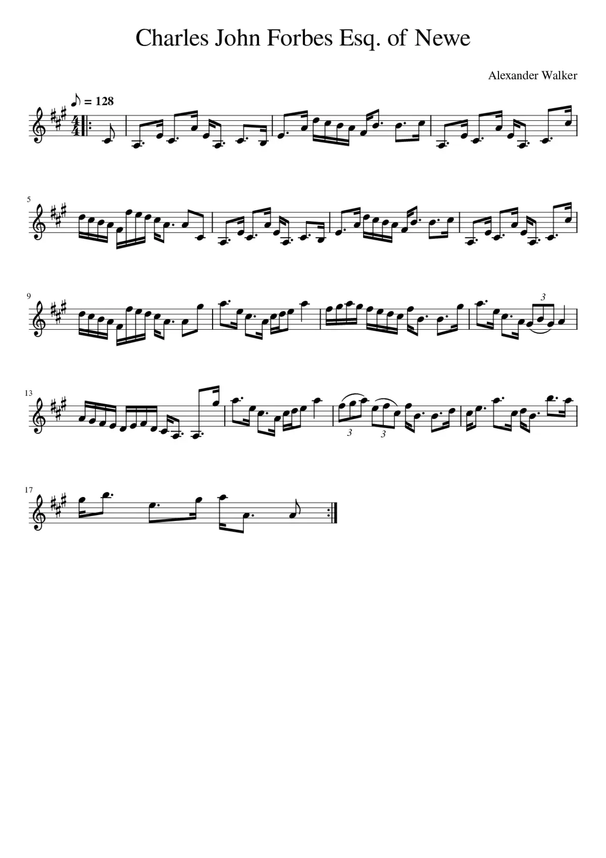 Charles John Forbes Esq. of Newe - Page 1