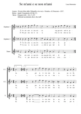 Se m'ami e se non m'ami