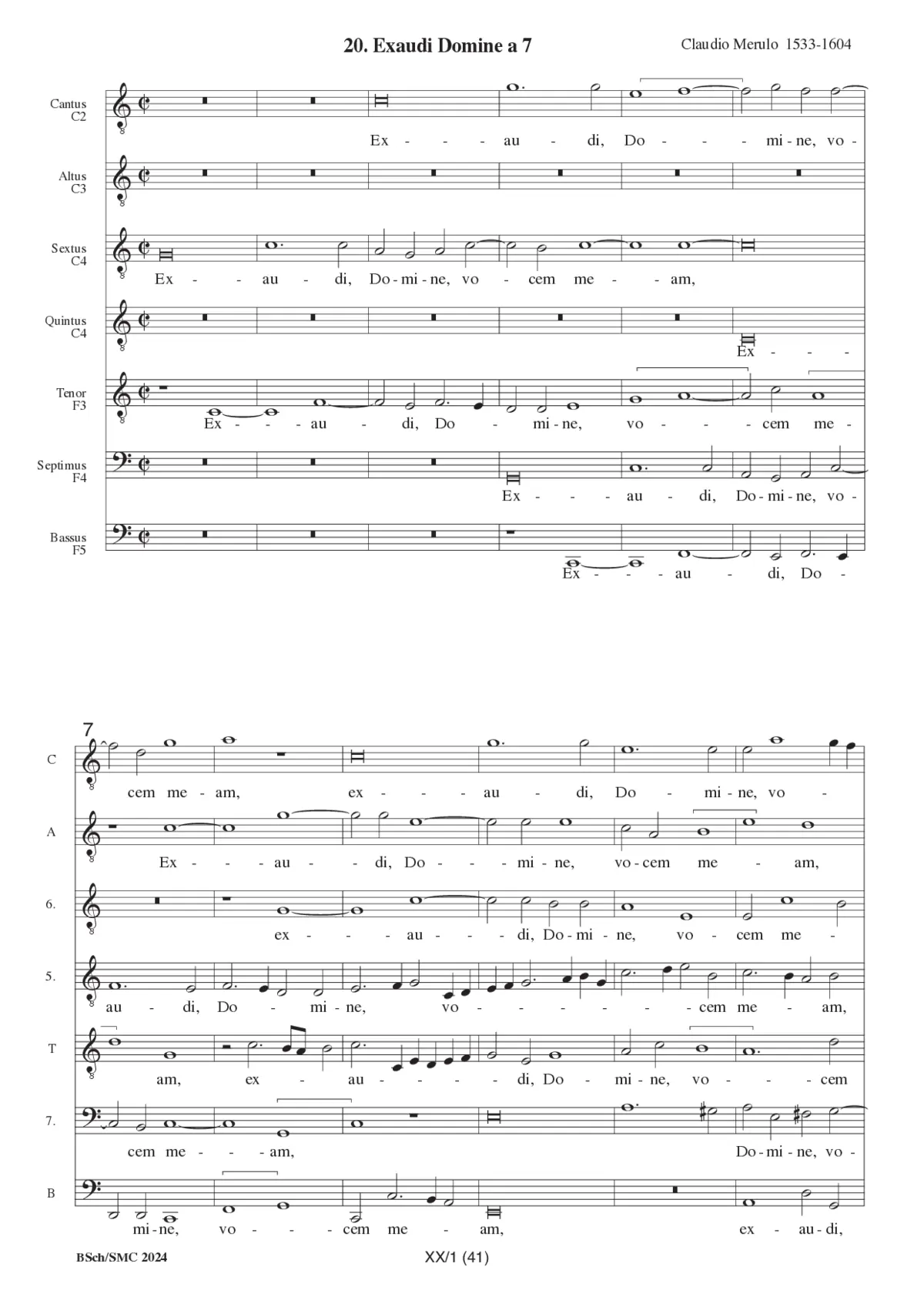 Exaudi, Domine, vocem meam - Page 1