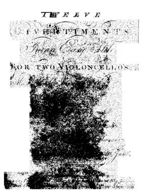 12 Divertiments for 2 Cellos