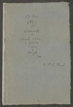 Harpsichord Concerto in E-flat major