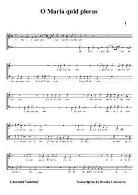 O Maria quid ploras