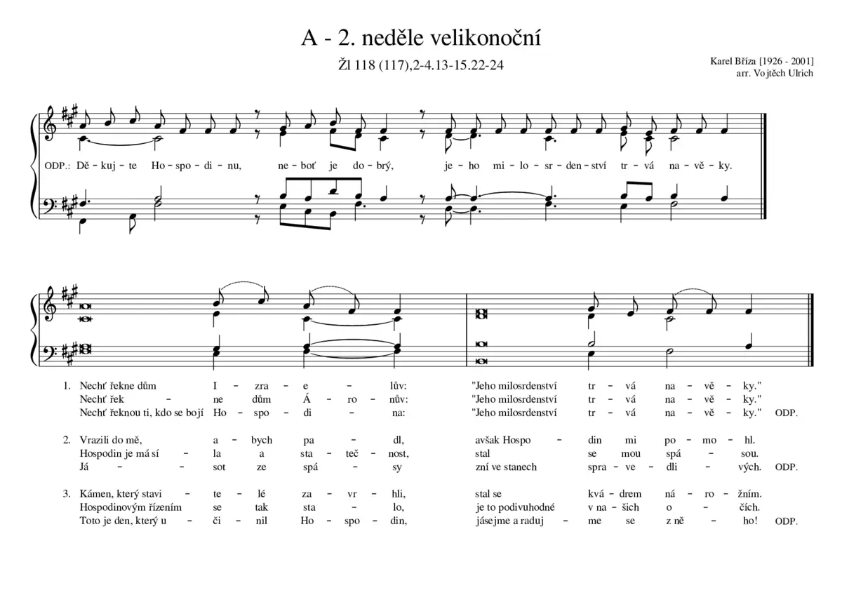 A - 2. neděle velikonoční - Page 1