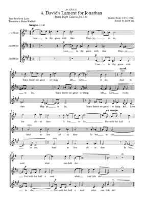 David's Lament for Jonathan