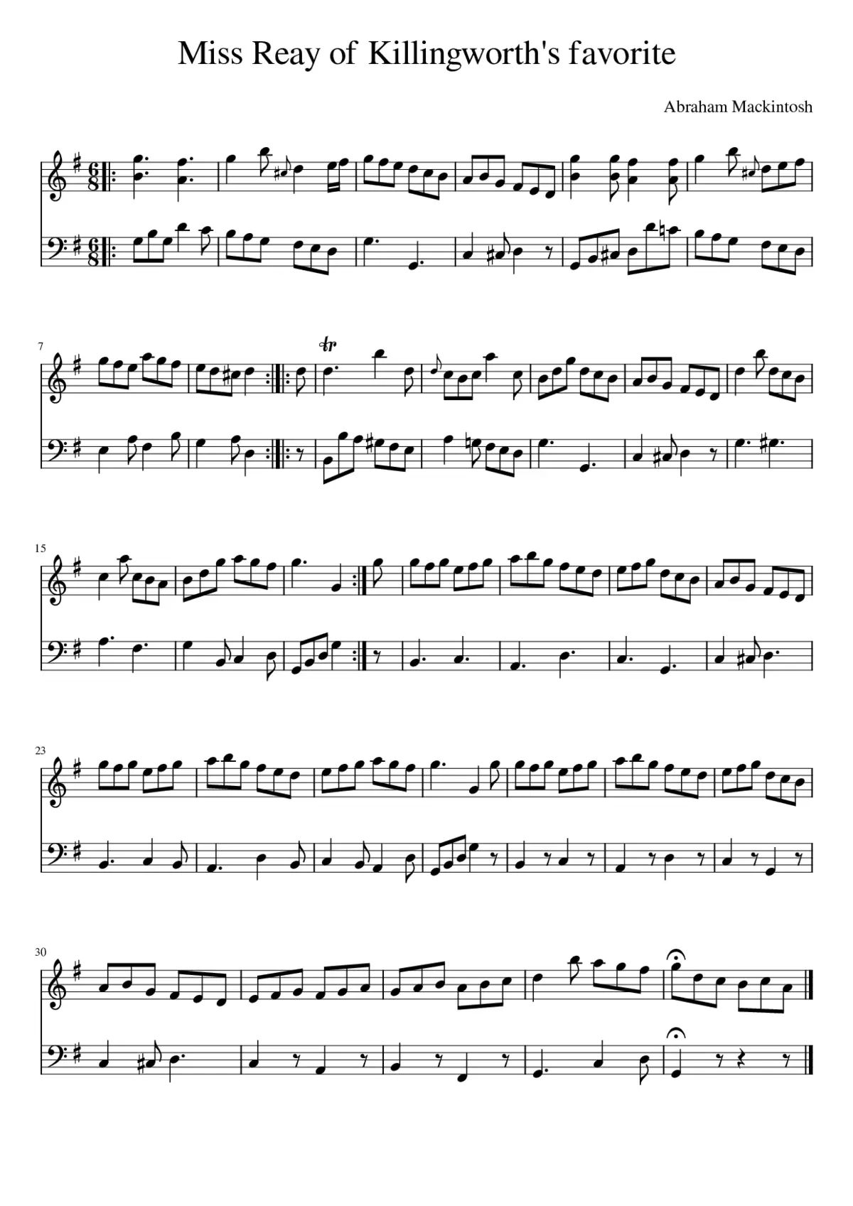 Miss Reay of Killingworth's favorite - Page 1