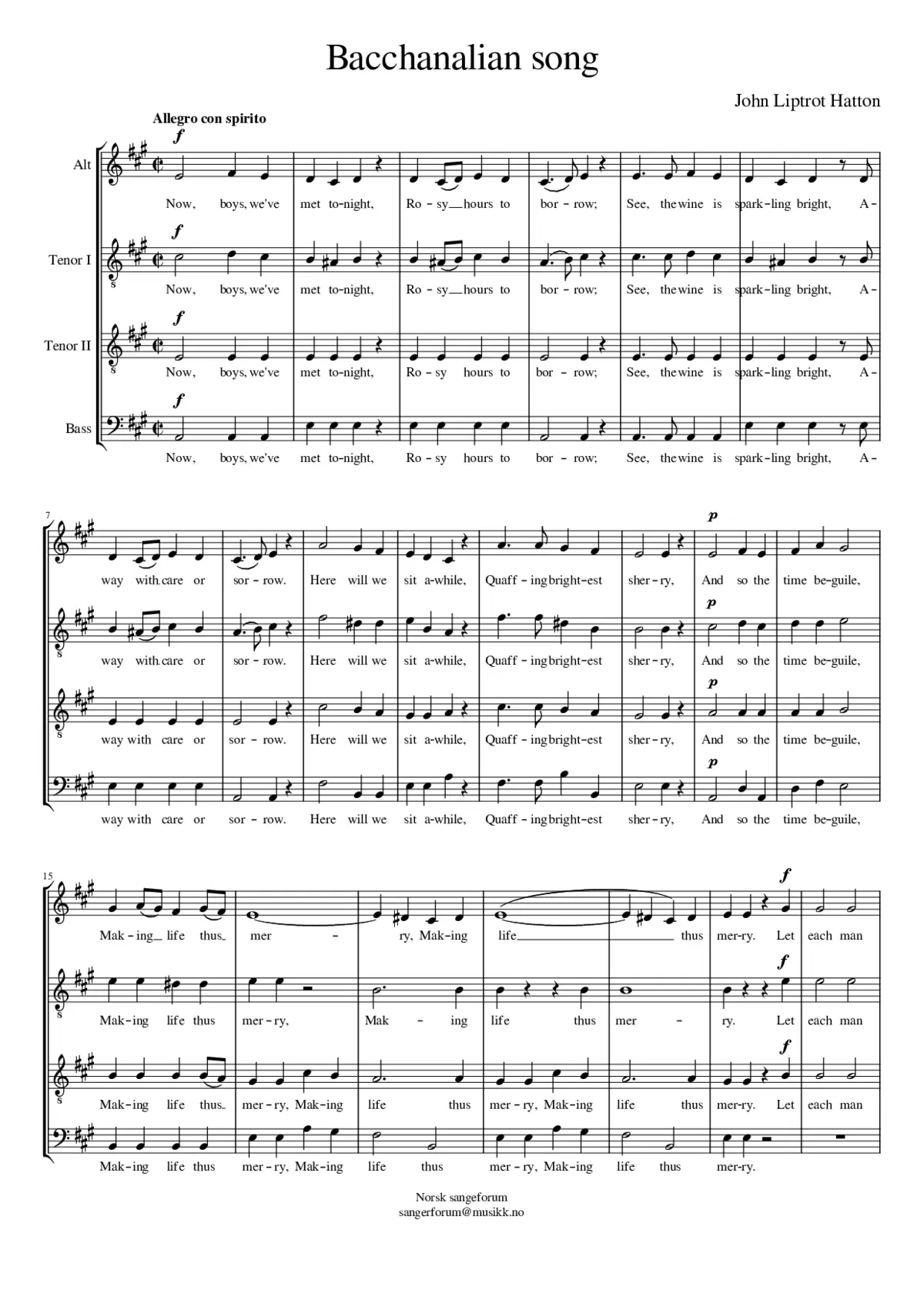 Bacchanalian song - Page 1